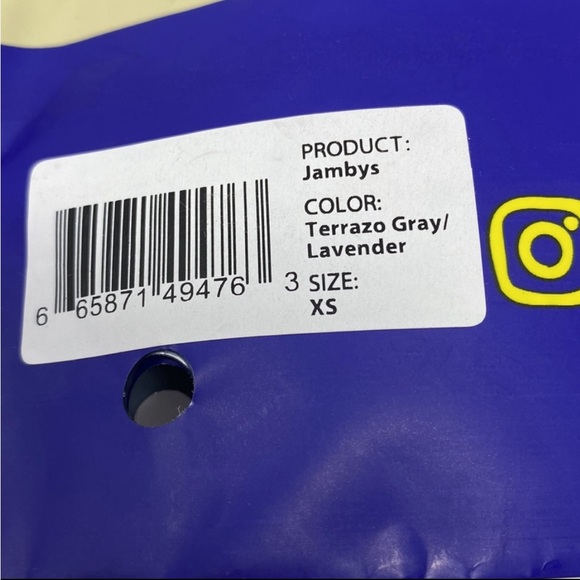 Jambys Unisex Terrazo Gray JamTee & Boxer SET XS Multicolor with lavender NEW - Picture 9 of 11